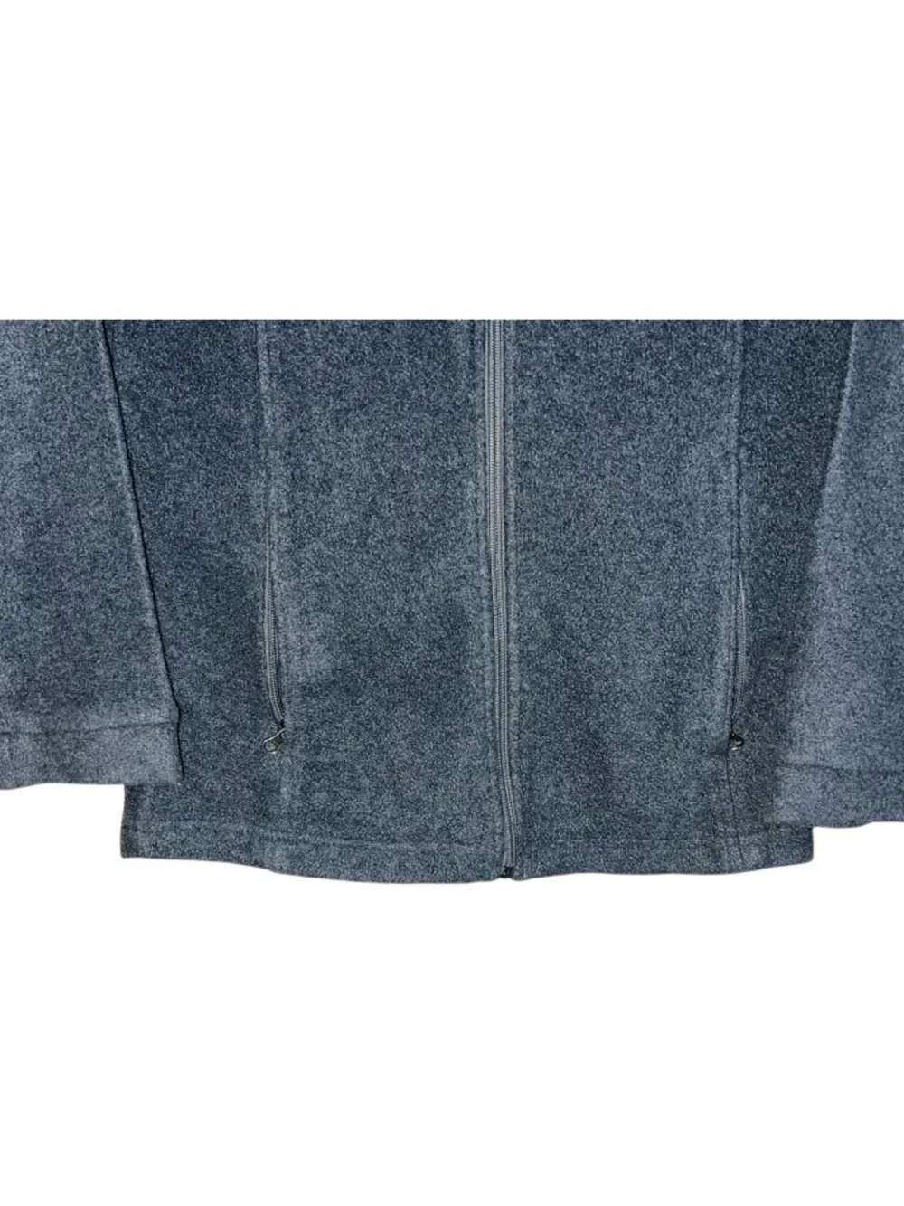 Columbia Fleece Children’s L 14/16 Grey Front Zip Long Sleeve